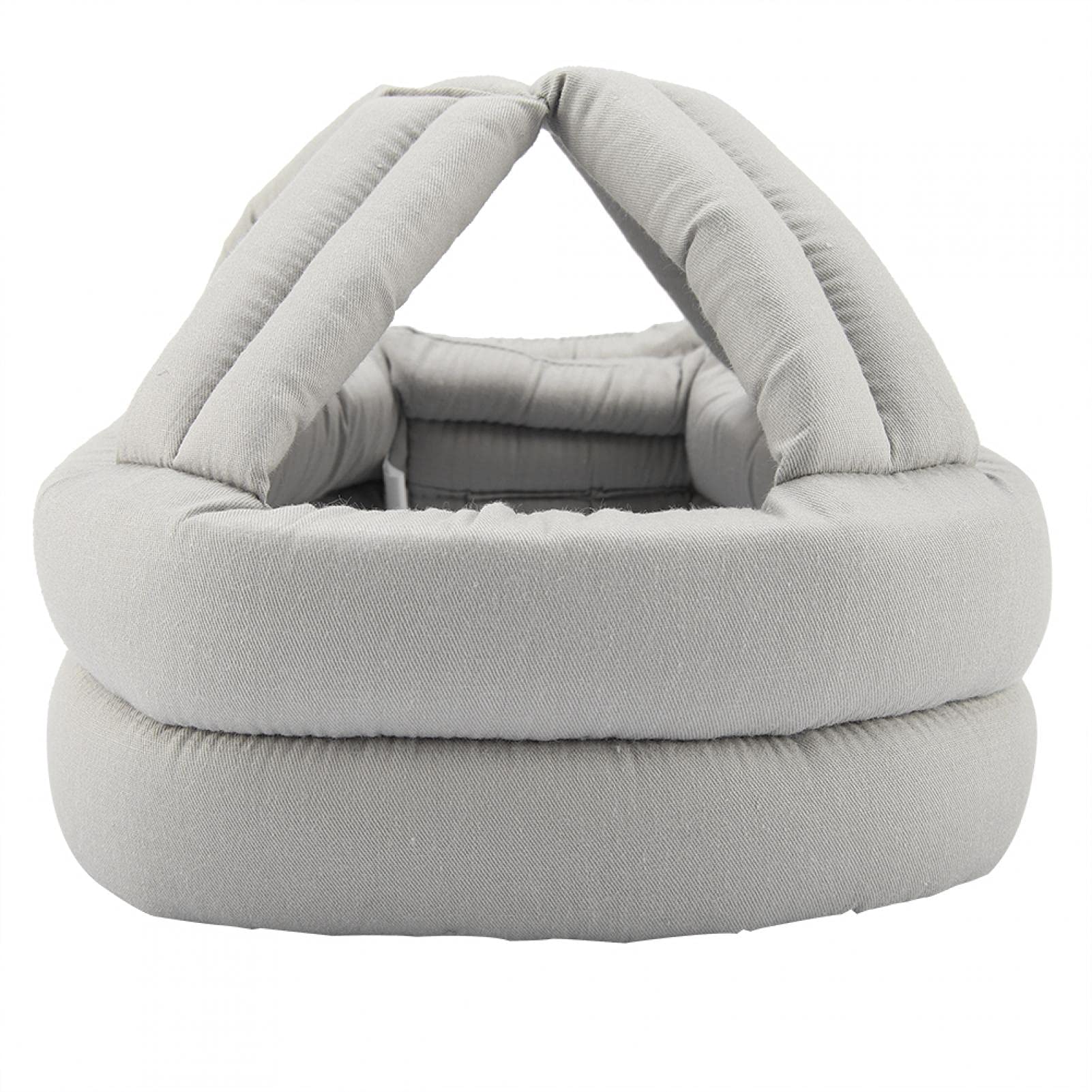 Elderly Protective Hat Anti-fall Head Helmet Head for Elderly Falls Protective Hat Elder Head Cap Safety Helmet for Elderly/patient/handicapped/stroke Patients(Light gray lace)