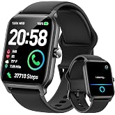 Fitpolo Smart Watches for Men Android &amp; iPhone, Alexa Built-in [1.8" HD Screen] IP68 Waterproof Fitness Watch with Bluetooth Call (Answer/Make), Heart Rate/Sleep/SpO2 Monitor, 105+ Sports Tracker