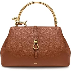 JW PEI Women's Bruna Dachshund Metal Handle Top Handle Bag