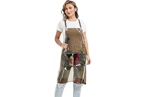 MIKI WELL Hair Stylist Apron - Adjustable Apron with Pockets