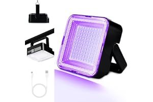 BENSS UV Flashlight Black Light 2400 mAh Rechargeable Battery,100 LED 395 nM Ultraviolet Blacklight Pet Urine Detector for Dry Dog/Cat Urine Stains Detection, Bed Bug, Scorpions Finder