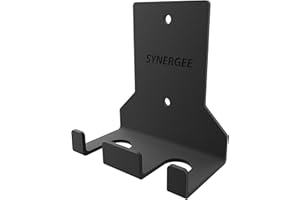 Synergee 1, 2 or 5 Barbell Holder. Vertical Hanging Barbell Rack. Holds Bars, Curl Bars, Hex Bars, Tricep Bars. Excellent Com
