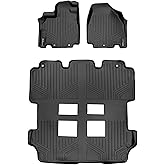 SMARTLINER Custom Fit Floor Mats 3 Row Liner Set Compatible with 2011-2017 Honda Odyssey