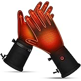 Heated Gloves for Men Women Rechargeable Liner Gloves for Running Playing Games Walking Cycling Indoor