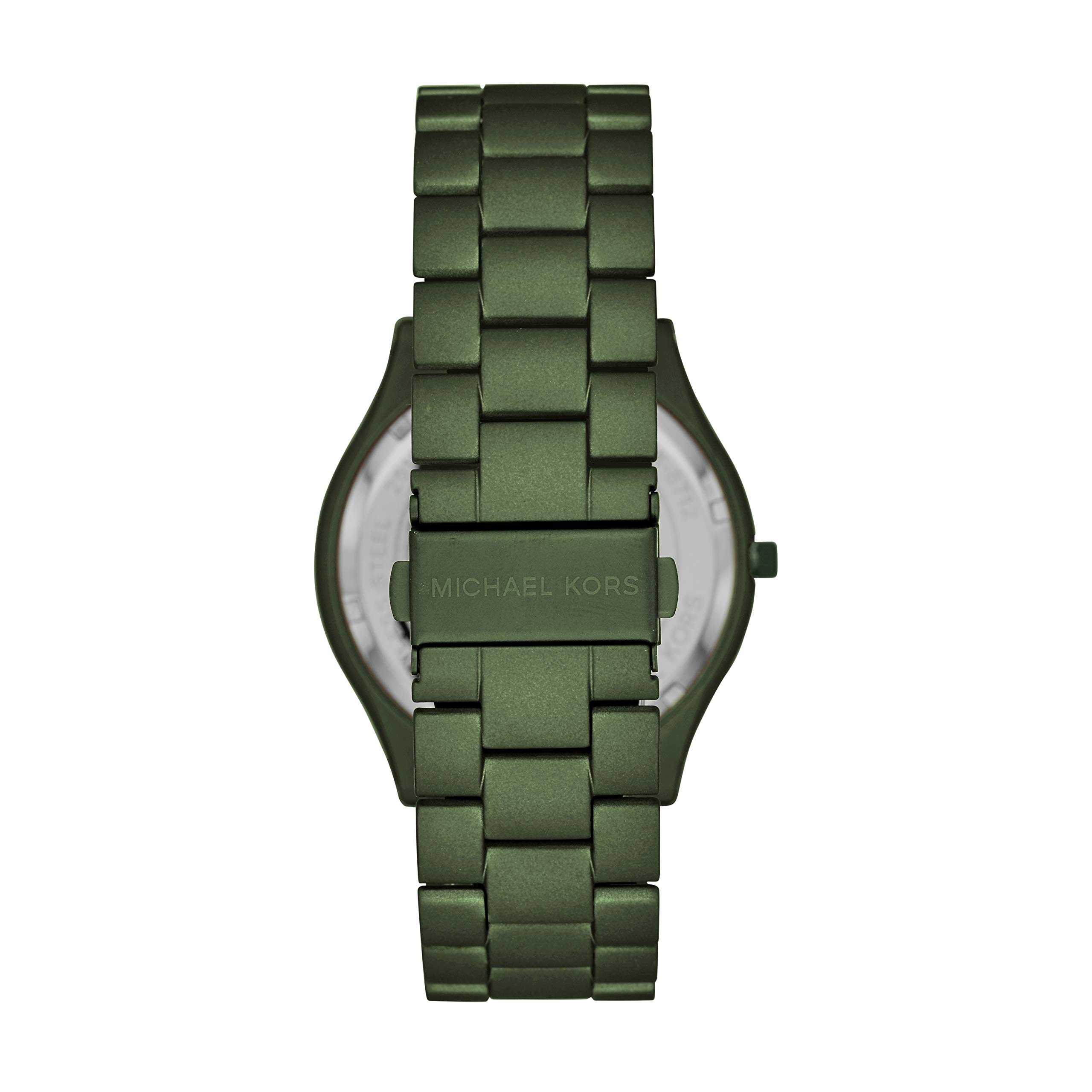 Michael Kors Men's Slim Runway MK8715 Green Stainless-Steel Quartz Dress Watch