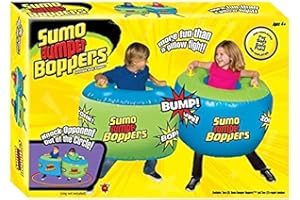 Big Time Toys Sumo Bumper Boppers Belly Bumper Toy, Set of 2 with 2 Repair Patches, Kids get Active and Silly, Air inflated Fun, More Fun Than a Pillow Fight, Great for Agility-Balance-Coordination