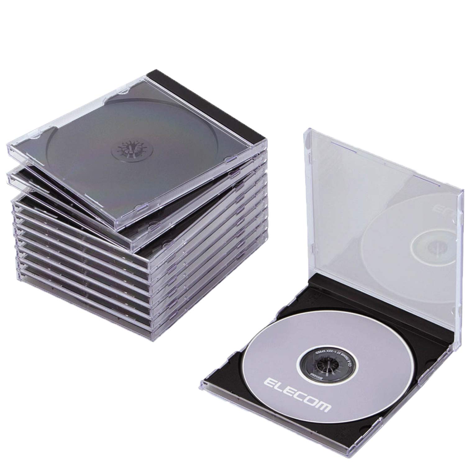 エレコム CD/DVDプラケース ブラックの商品画像