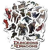 20 PCS Stickers Pack Dungeons and Aesthetic Dragons Vinyl Colorful Waterproof for Water Bottle Laptop Scrapbooking Luggage Gu