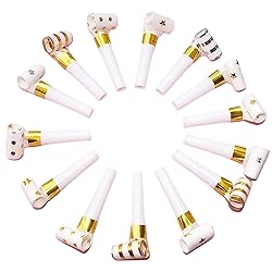 25pcs Party Blowers,Gilding Noisemakers Party