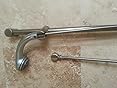 Moen Brushed Nickel Drop Ell in the Bathroom & Shower Faucet