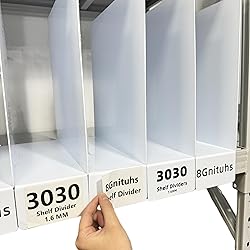 50Pcs 3030 Shelf dividers/numbered stickers/number
