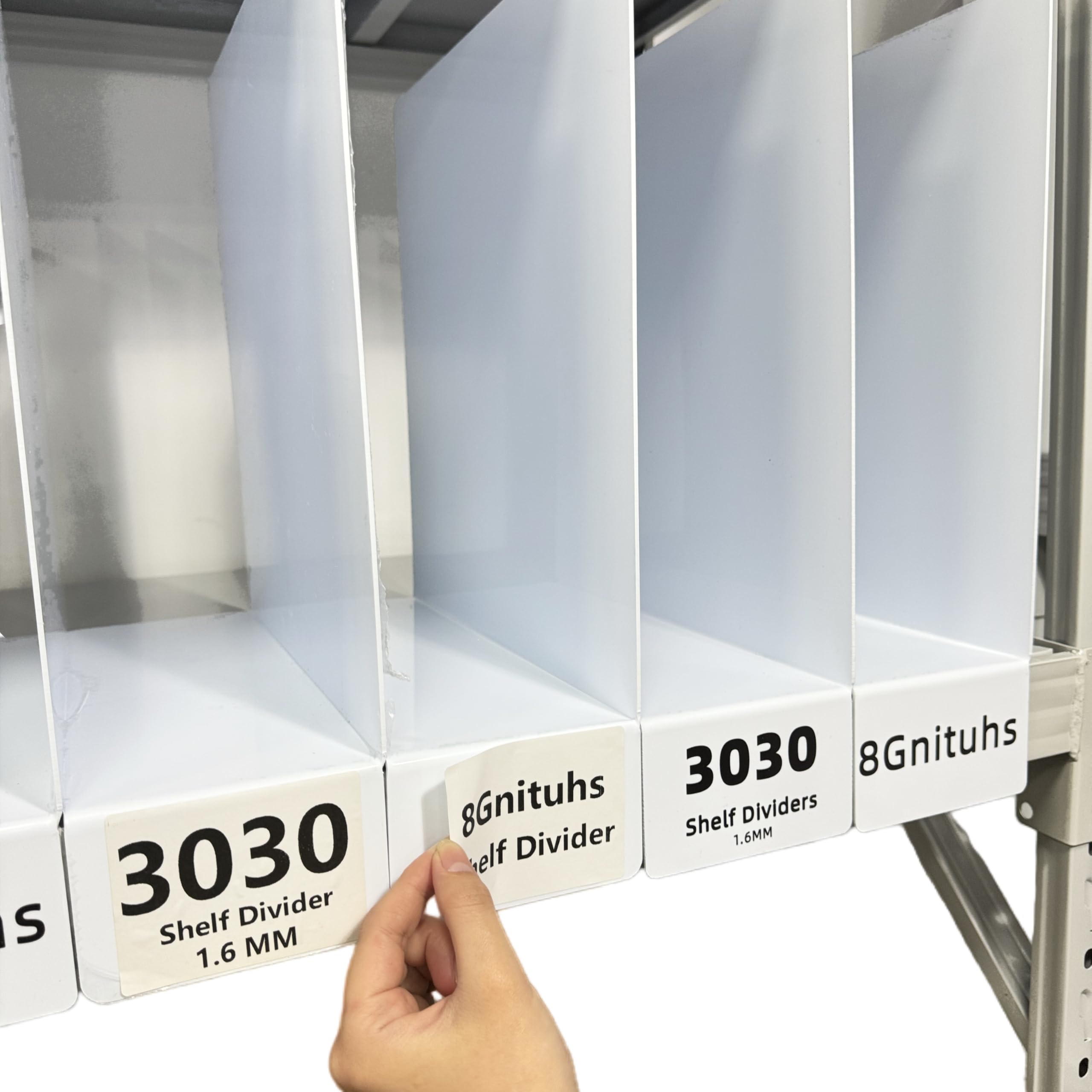 50Pcs 3030 Shelf dividers/numbered stickers/number