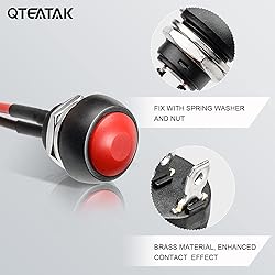 QTEATAK 1/2"(12mm) Pre-Wired Mounting Hole On/Off