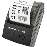 NETUM Bluetooth Receipt Printer, Portable 58mm Mini Thermal Pos Printer, Compatible with Android/Windows