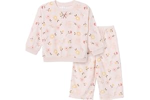 Modern Moments by Gerber baby-girls Toddler Bunny Fleece 2-piece Sweater & Pant Pajama Set