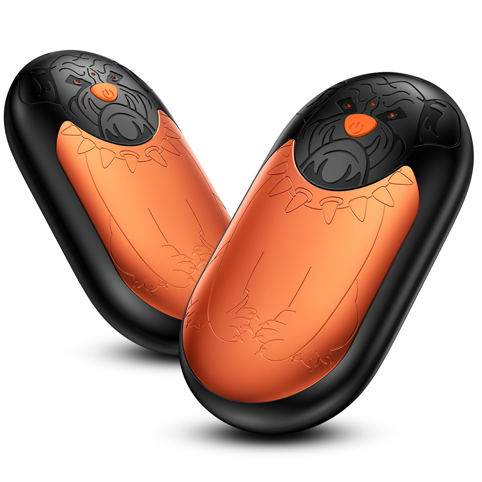 24 Hr Heating Hand Warmer Rechargeable 2 Pack | 6000mAh Electric Hand Warmers with 3 Heating Modes, USB Reusable Portable Pocket for Women Men Camping Hunting Golf(Orange)