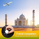 TENINYU 2 Pack UK to India Plug Adapter India Power Converter Grounded view 6