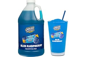 JOLLY RANCHER SLUSH JOLLY RANCHER® Blue Raspberry Frozen Beverage Mix – Fruit Flavor Slushie Mix for Machine, 1/2 Gallon Bottle – Frozen Drink Concentrate, 5:1 Ratio for Slushie & Frozen Drink Machines