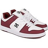 DC Men's Manteca 4 Skate Shoe, White/DEEP RED/Black, 8.5
