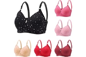 Gaexia Push Up Bras for Women Plus Size Full Coverage Bras Bralettes No Underwire Everyday Bra High Support Sports Bras