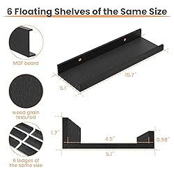 upsimples Floating Shelves for Wall, Wall Shelves