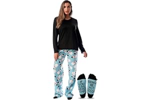 Just Love Ultra-Soft Women’s Pajama Pant Set - Nightgown with Matching Socks