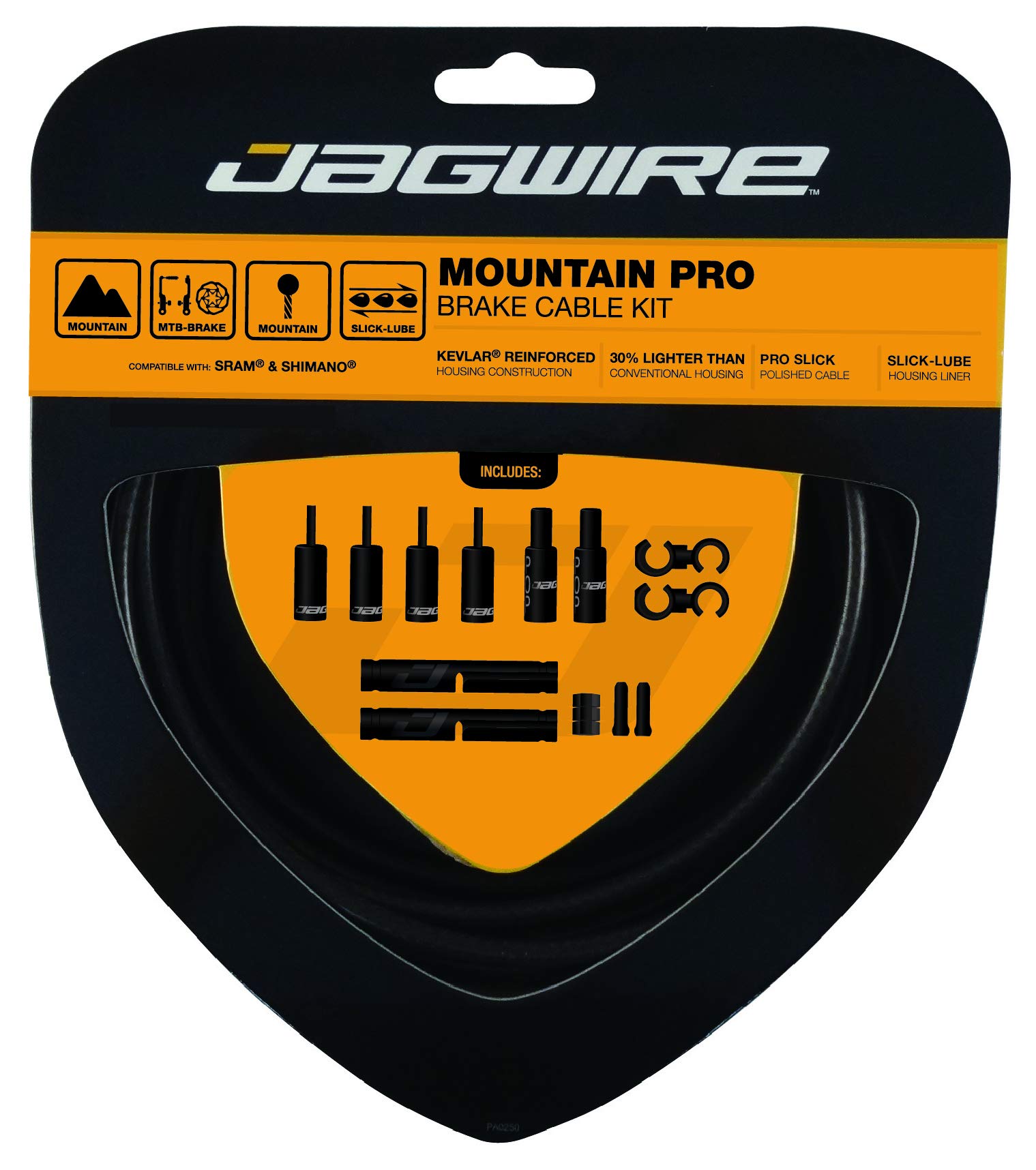 Jagwire Mountain Pro Complete Brake Cable Kit - Stealth Black