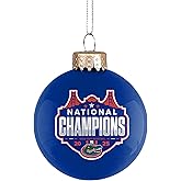 Team Beans Florida Gators 2025 NCAA Basketball National Champions Glass Ball Christmas Tree Ornament-2 5/8"-2 Sided-Blue