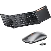 ProtoArc XK01 TP Foldable Keyboard with Touchpad and EM18 Bluetooth Wireless Mouse