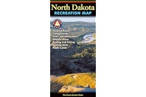 North Dakota, The Peace Garden State, Recreation Map, 2015 Edition (Benchmark)