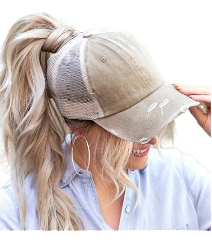 TOP-EX UPF 50+ Cooling Ponytail Baseball Cap for Women 
