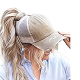 ProMindFun Womens Ponytail High Messy Bun Hats