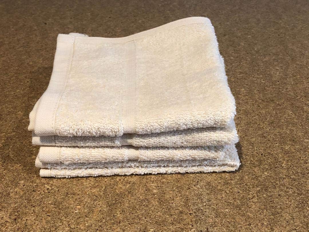 SHL Budget 100% Cotton Face Flannels - 4 Pack (Cream)