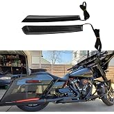 CARGLETRUE Extended Saddlebag LED Turn Signal Running Brake Light | Fit for Harley Touring Road Glide Electra Glide Street Glide Road King 2014-2023, Smoked Lens