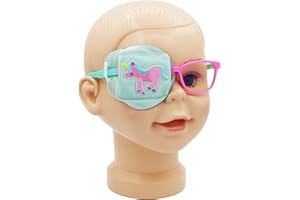 Astropic 3D Silk Eye Patch for Kids | Girls Eye Patch for Glasses | Medical Eye Patch for Children with Lazy Eye (Pink Unicorn, Right Eye)
