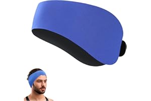 KOAIZHSEN Swimming Headband-Waterproof Swim Ear Band Protection for Kids and Adults Doctor Recommended to Keep Water Out and Hold Ear Plugs in-Water Headband for Surfing,Diving,Pool,Showering,and Beach(Blue)