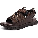 ONCAI Men Hiking Sandals, Arch Support Walking Sandals with Outdoor Orthotic Footbed for Plantar Fasciitis, Hombre Sandalias Recovery Sport Size 7-14