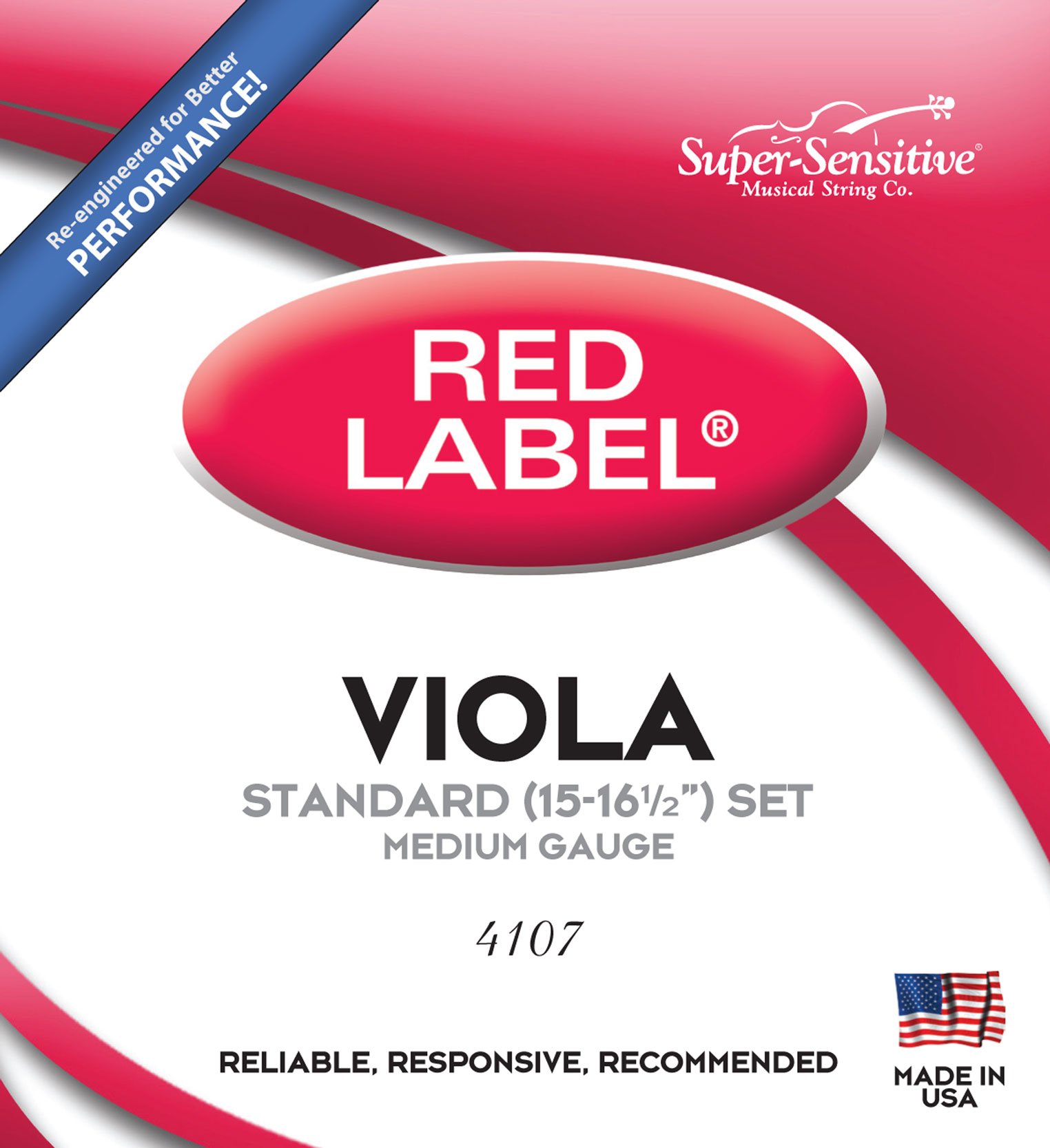 Super Sensitive Red Label Viola Set 15-16.5" Medium