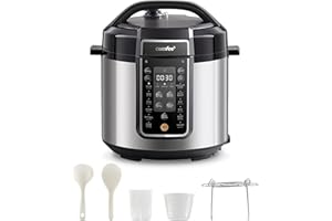 COMFEE ' 6 quart pressure cooker with 13 cooking functions, non-stick pressure cooker for yogurt making rice cooker slow cook