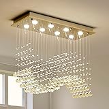 Saint Mossi 8-Lights Modern K9 Crystal Chandelier