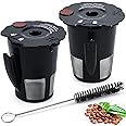 Sikawai My K Cup Reusable Coffee Pods Filter Fit for Keurig 2.0 K200 K250 K300 K350 K400 K450 K460 K475 K500 K550 K560 K575 Brewers Pack of 2 119367 with Cleaning Brush SIZE:2.5 * 2.4