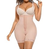 FeelinGirl Fajas Colombianas Shapewear for Women Post Surgery Compression Garment Tummy Control Shaper with Zipper Crotch