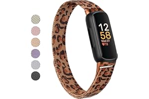 Vanjua for Fitbit Inspire 3 Bands Women Men, Stainless Steel Metal Mesh Loop Adjustable Magnetic Wristband Replacement Straps Compatible with Fitbit Inspire 3 Fitness Tracker