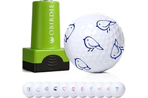 Obirdie Self-Inking Golf Ball Stamp | Chic & Fun Golf Ball Stamper | Fast-Drying, Waterproof Golf Ball Marker Stamp | Reusable Golf Accessories for Women | Golfer Gifts | Golf Gadgets