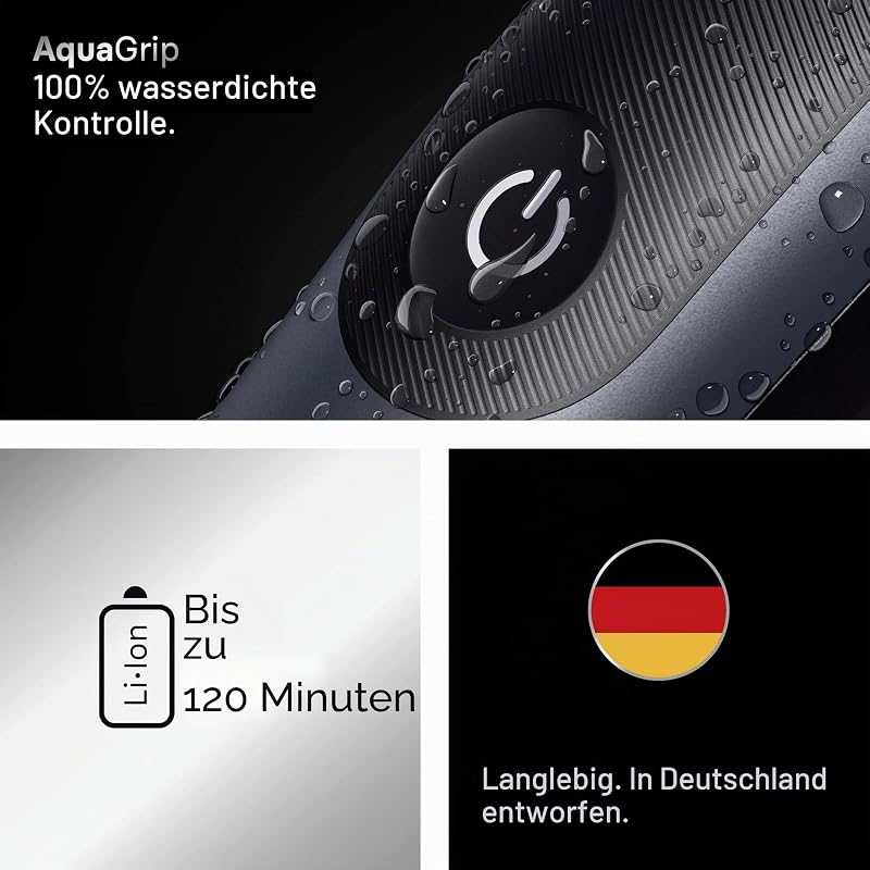 Series 7 Multifunktions Körperpflege Set, 11 in 1, ProBlade und AutoSense, 120 min, SkinGuard und Bart Schattierung, AquaGrip für Unterwasser, AIO7540, blau