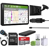Garmin dēzl OTR720 7" GPS Truck Navigator Commercial GPS Navigation Bundle | For Commercial Truck Navigation | Touchscreen Display | Includes 32GB Memory Card + Cleaning Kit + More