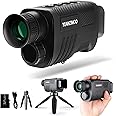 Upgraded Night Vision Monocular Digital Infrared Monocular Telescope for 100% Darkness with 8X Zoom 2000mAh Rechargeable Battery Tripod 32 GB SD Card & Card Reader, for Adult Hunting Camping
