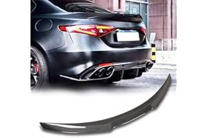 MCARCAR KIT Real Carbon Fiber Trunk Spoiler for Alfa Romeo Giulia Quadrifoglio Sedan 2015-2023 Rear Tail Lip Deck Boot High End Wing Factory Outlet