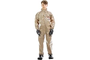 MIRA SAFETY M MIRA SAFETY Suit Disposable Protective Coverall with Hood and Elastic Cuff Size (YL)