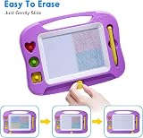 SGILE Magnetic Drawing Board for Kids 1 2 3 Years Purple Etch & Sketch with 3 view 6